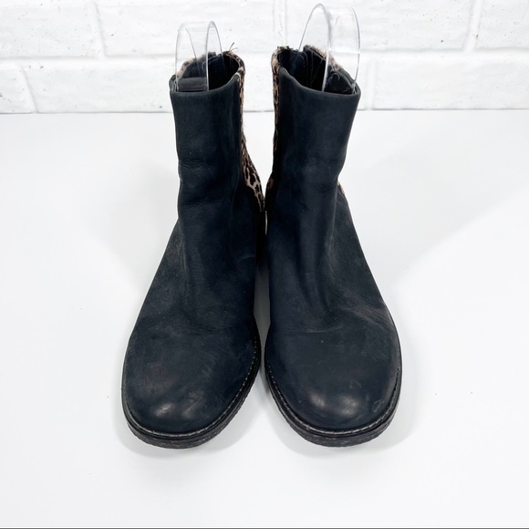 SPERRY Maya Belle Leopard Black Leather Bootie Sz 8 - Picture 7 of 9